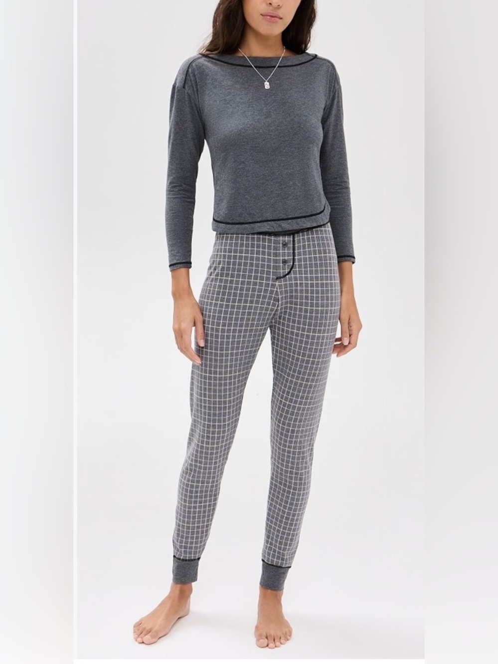 BNWOT FREE PEOPLE CHILL EVENING PYJAMA SET LARGE